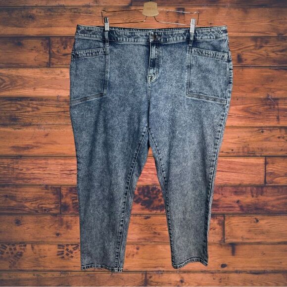 Lane Bryant Acid Washed Flex Magic Waistband Mid-Rise Jeans Size 20 - Picture 1 of 6